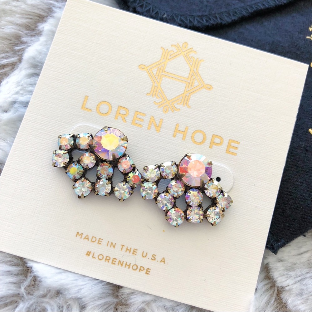 Loren Hope Iridescent Statement Stud Earrings